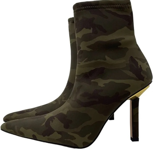 Good American Shoes - GOOD AMERICAN NEOPRENE KICKSTAND BOOTIE CAMO NWOB
